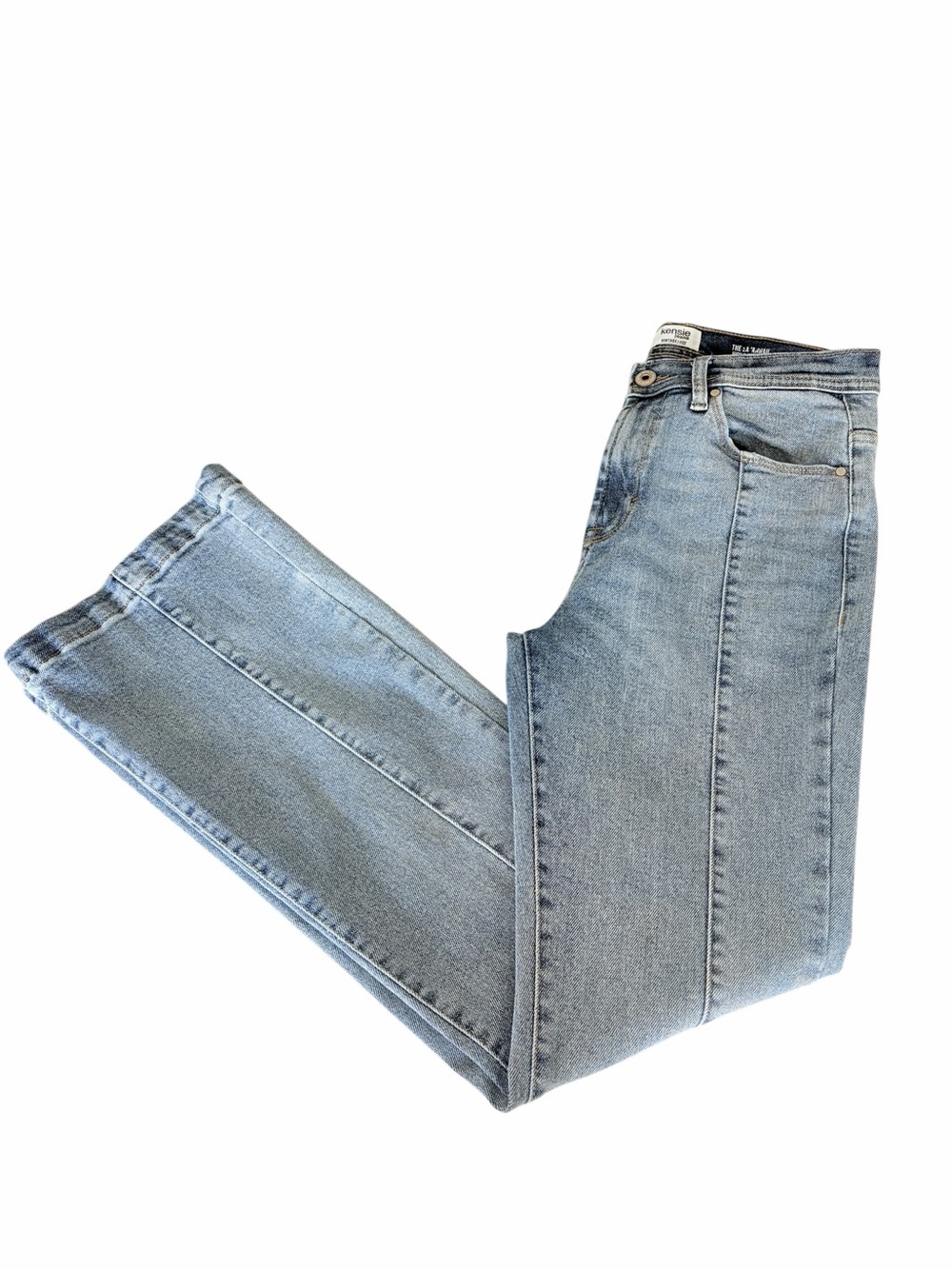 Kensie Light Wash Wide-Leg Jeans - Picture 1 of 5